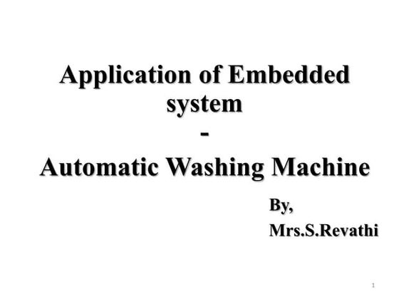 Application of embeddd system