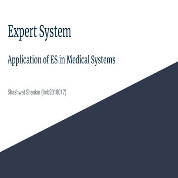 Application of Expert System in medical systems