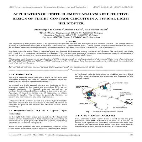 Application of finite element analysis in effective design of flight control ...