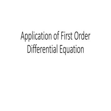 Application of First Order Differential Equation.pptx