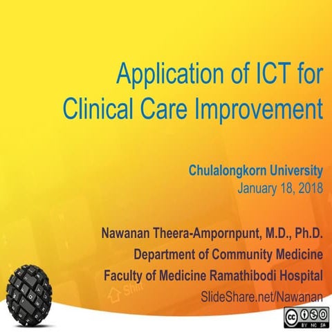 Application of ICT for Clinical Care Improvement (January 18, 2018)