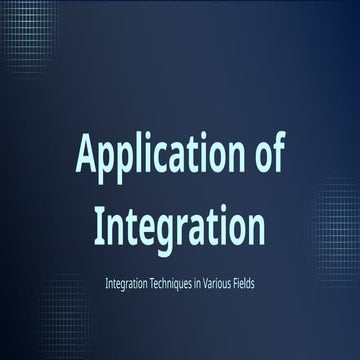 Application of integration related  math
