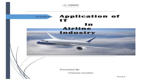 Application of it in the airlines sector