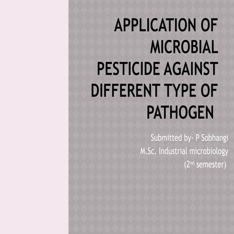 Bio-insecticides | PPTX