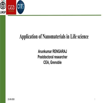 Application of nanomaterials in lifescience