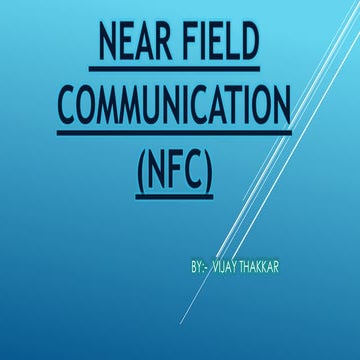 Application of near field communication (nfc)