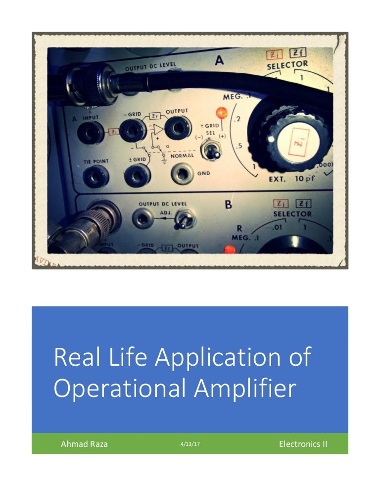 Application of operational amplifier