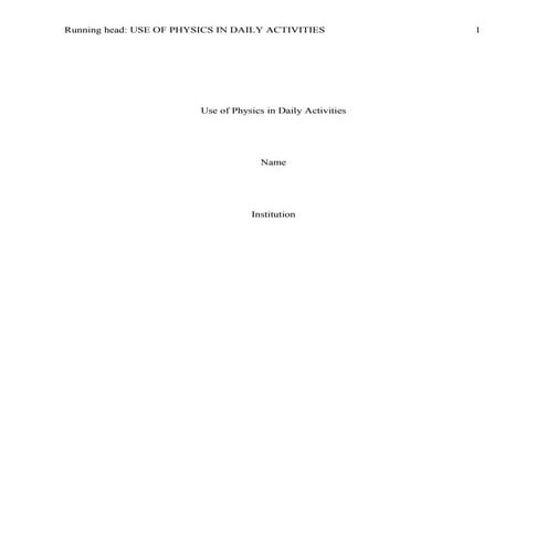 Application of physics | DOC