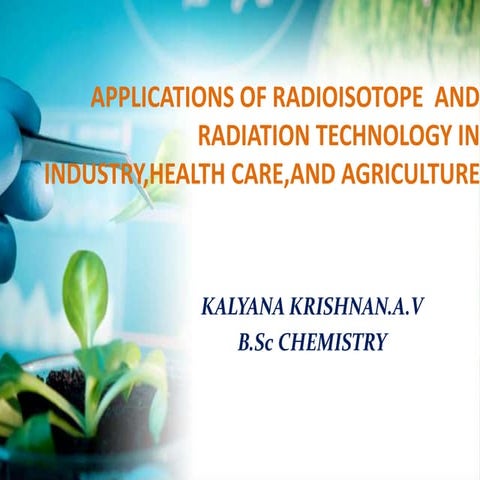 Application of radioisotopes