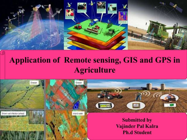 Application of remote sensing in agriculture