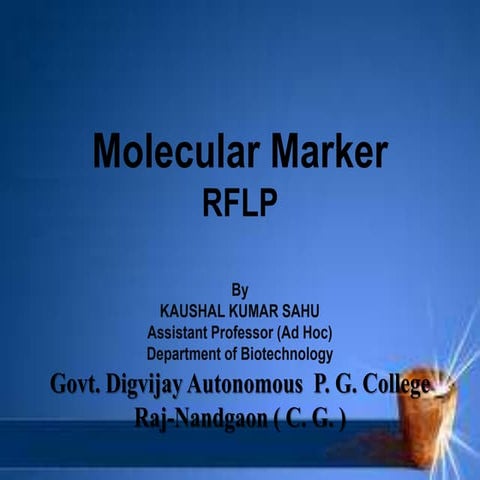 molecular marker RFLP, and application