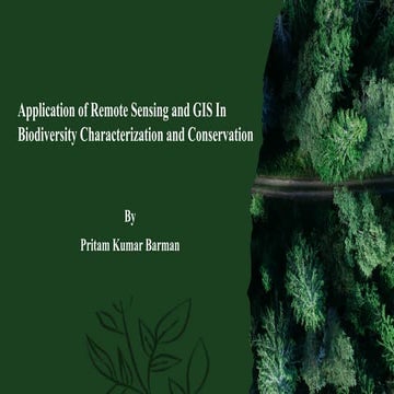 Application of Remote Sensing and GIS in Biodiversity Characterization ...
