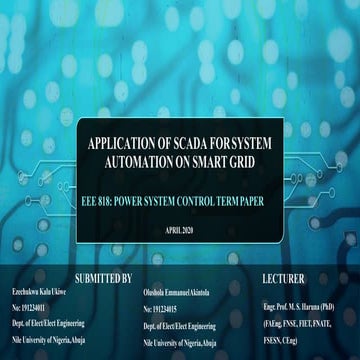 Application of scada for system automation on smart grid rev2