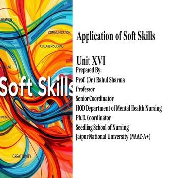Application of soft skill (Unit XVI).pptx