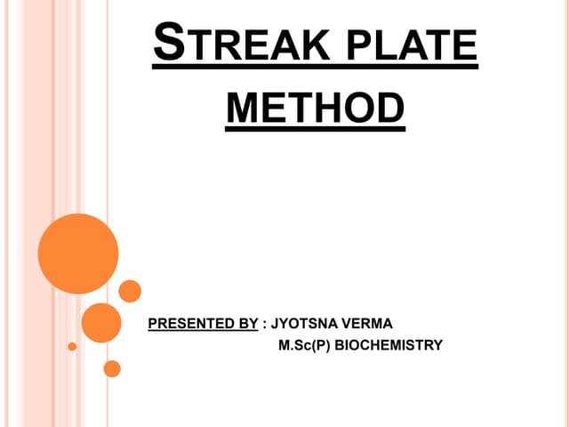 Application of streaking