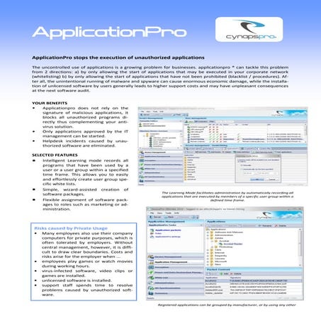 ApplicationPro Flyer English