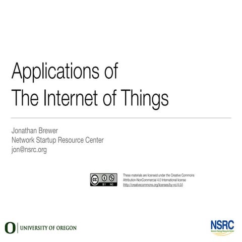 Applications of IoT