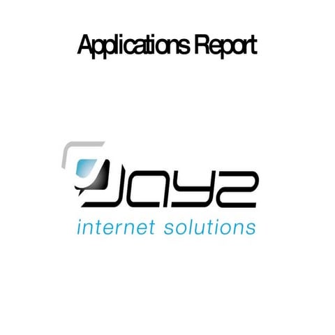 Applications Report