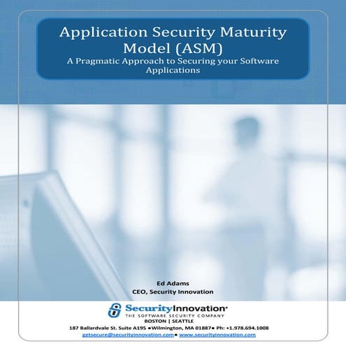 Application Security Maturity Model