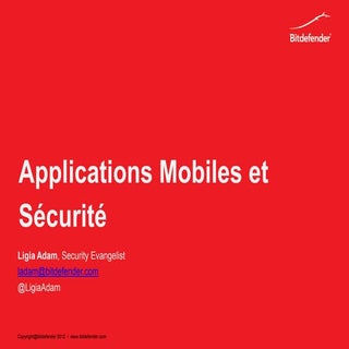 Applications mobiles et sécurité