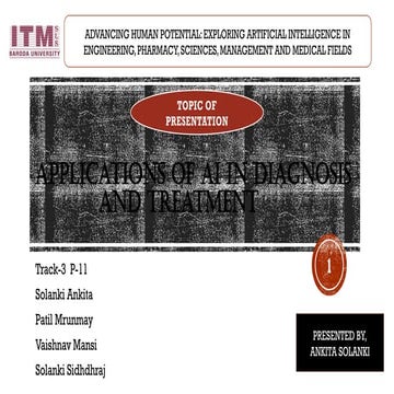 Applications of AI in diagnosis and treatments.pptx