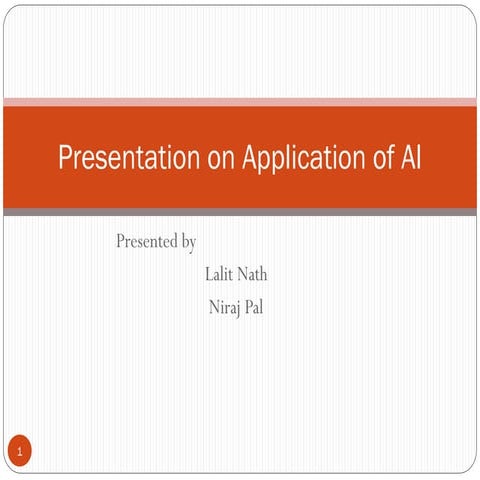 Applications of artificial intelligence assiginment2