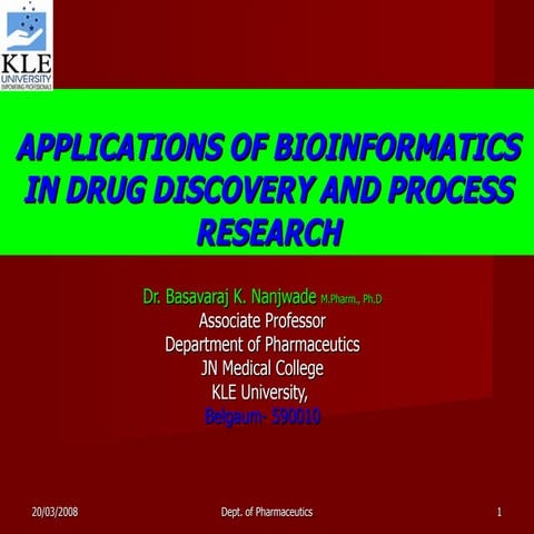 Computer aided drug designing (CADD) | PPTX