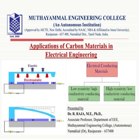 Applications of carbon materials in electrical engineering