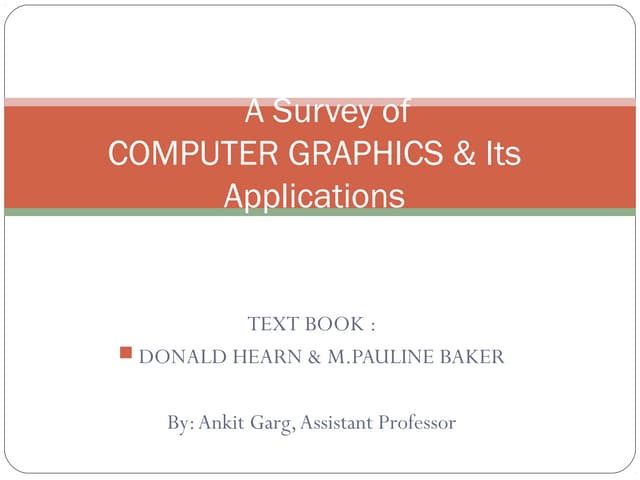 Applications of cg