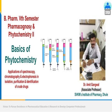 Applications of chromatography and spectroscopy