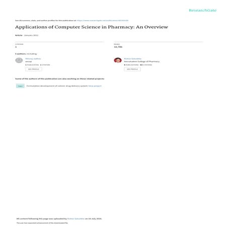 Applications of computer_science_in_pharmacy