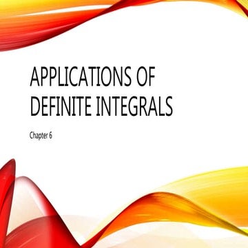 Applications of Definite Intergral