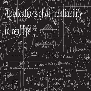 applications of diffrentiability in real life.pptx