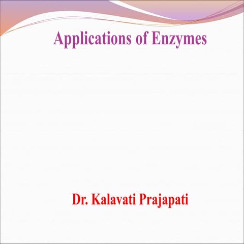 Applications of enzymes