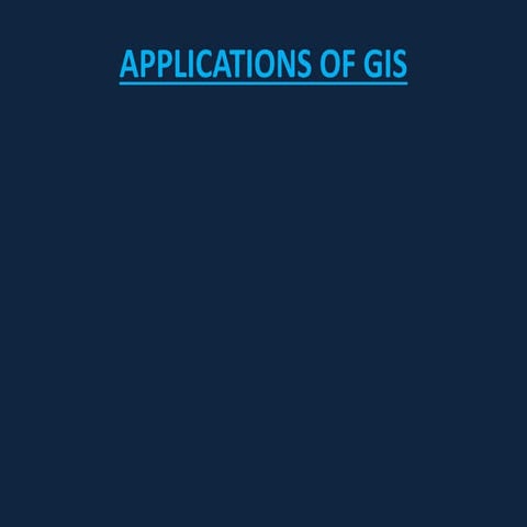Applications of gis
