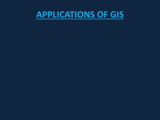 GIS presentation | PPT