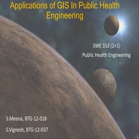 Applications of GIS in Public Health Engineering