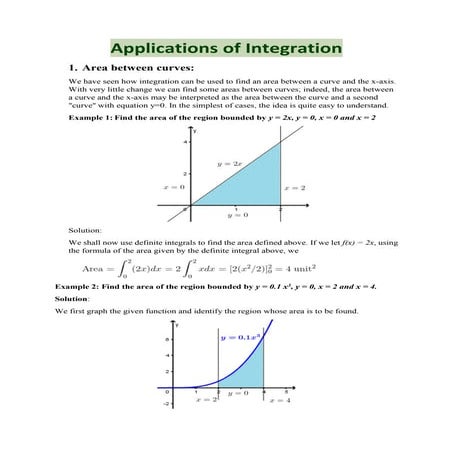 Applications of Integration Techniques | PDF