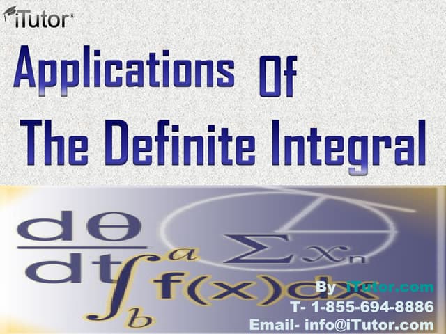 Applications of Integrations
