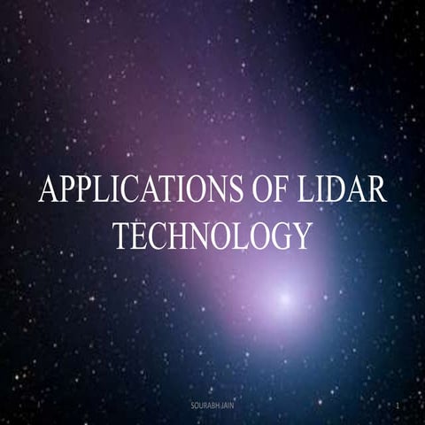 Applications of lidar technology