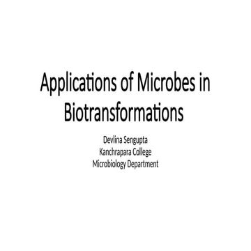 Applications of Microbes in Biotransformations Sem V.pptx