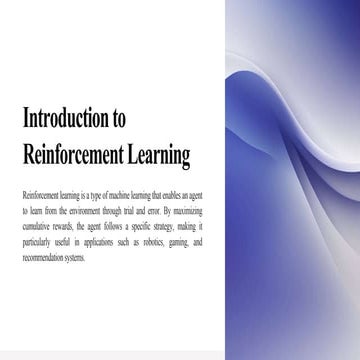 applications of reinforcement learning 1