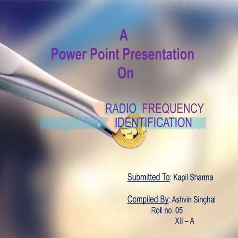 Applications of rfid