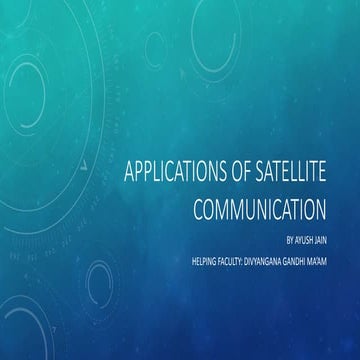 Applications of Satellite communication.pptx