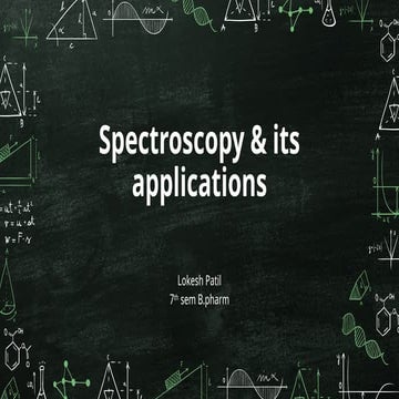 Applications of Spectrophotometry  .pptx