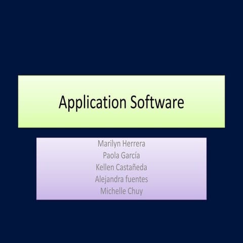 Application software