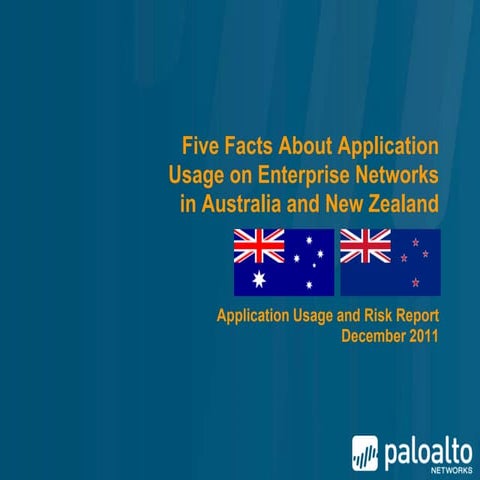 Palo Alto Networks Application Usage and Risk Report - Key Findings for ANZ