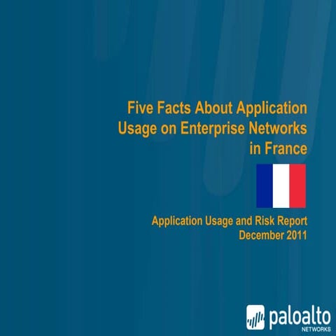 Palo Alto Networks Application Usage and Risk Report - Key Findings for France