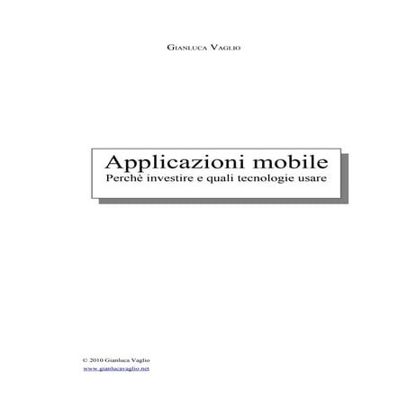Applicazioni mobile