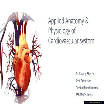 Applied anatomy &physiology Cardiovascular system .pdf